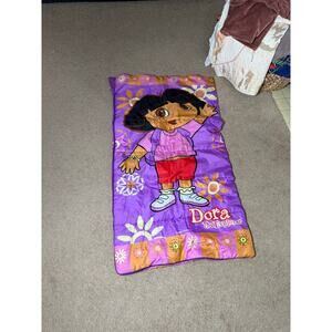 Vintage Y2K Dora the Explorer Children's Sleeping Bag 2002 Nickelodeon Viacom